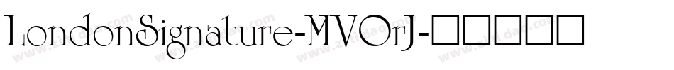LondonSignature-MVOrJ字体转换