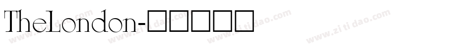 TheLondon字体转换