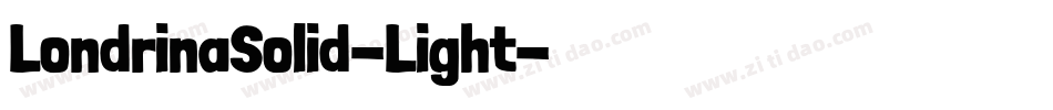 LondrinaSolid-Light字体转换