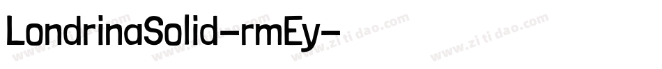 LondrinaSolid-rmEy字体转换