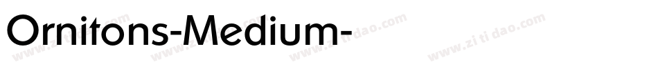 Ornitons-Medium字体转换