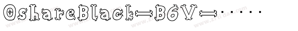 OshareBlack-B6V字体转换