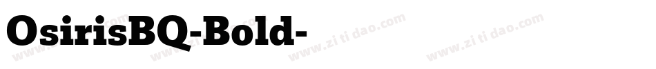 OsirisBQ-Bold字体转换