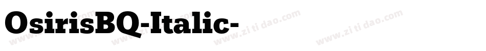 OsirisBQ-Italic字体转换