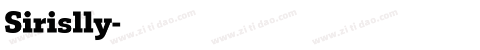 Sirislly字体转换