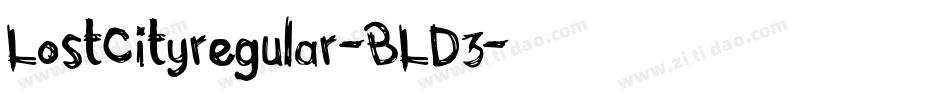 LostCityregular-BLD3字体转换