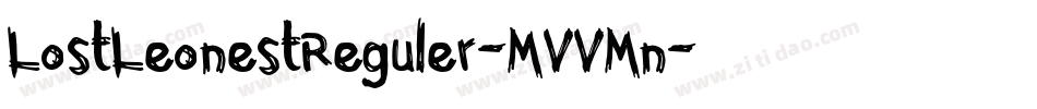 LostLeonestReguler-MVVMn字体转换