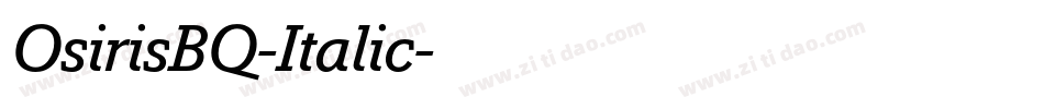 OsirisBQ-Italic字体转换