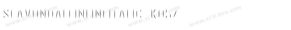 SfAvondaleInlineItalic-K05Z字体转换