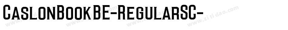 CaslonBookBE-RegularSC字体转换