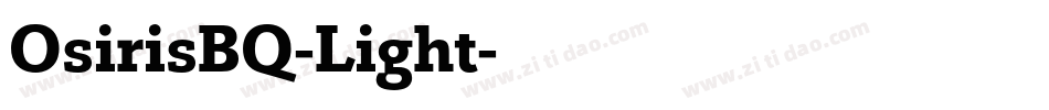 OsirisBQ-Light字体转换
