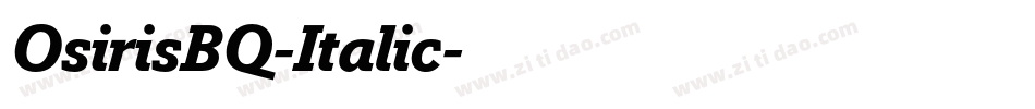 OsirisBQ-Italic字体转换
