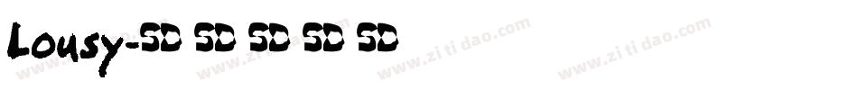 Lousy字体转换