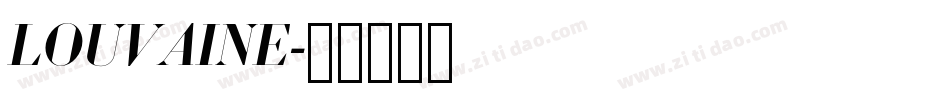 LOUVAINE字体转换