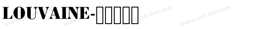 LOUVAINE字体转换