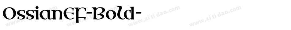 OssianEF-Bold字体转换
