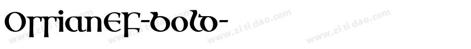 OssianEF-Bold字体转换