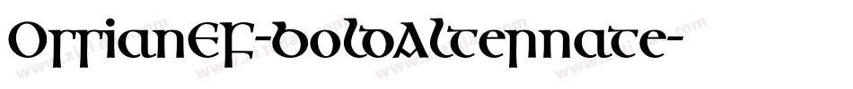 OssianEF-BoldAlternate字体转换