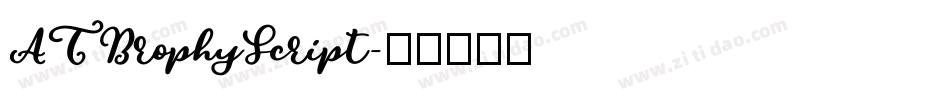 ATBrophyScript字体转换