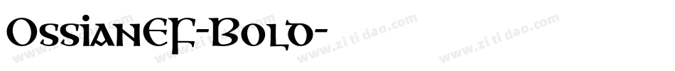 OssianEF-Bold字体转换