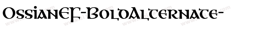 OssianEF-BoldAlternate字体转换