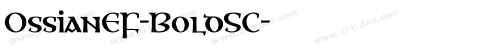 OssianEF-BoldSC字体转换