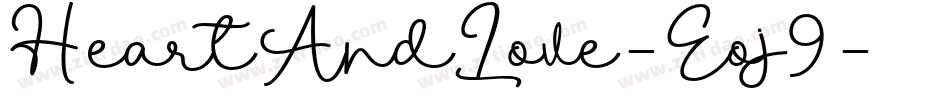 HeartAndLove-Eoj9字体转换