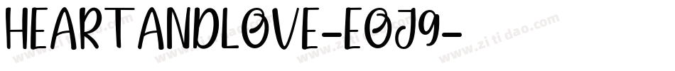 HeartAndLove-Eoj9字体转换