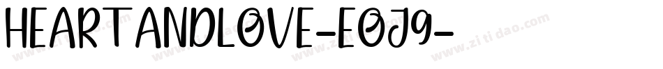 HeartAndLove-Eoj9字体转换