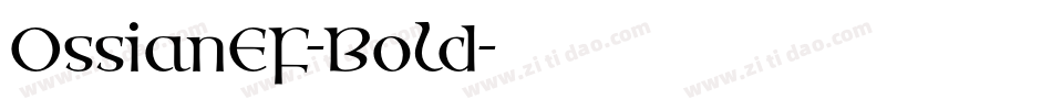 OssianEF-Bold字体转换