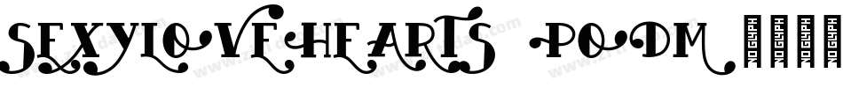 SexyLoveHearts-PoDm字体转换