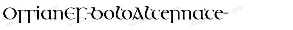 OssianEF-BoldAlternate字体转换