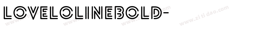 LoveloLineBold字体转换