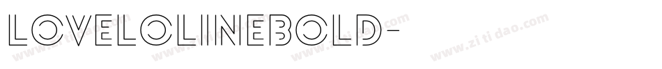 LoveloLineBold字体转换