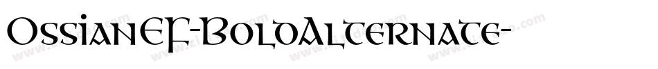 OssianEF-BoldAlternate字体转换