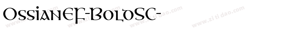 OssianEF-BoldSC字体转换