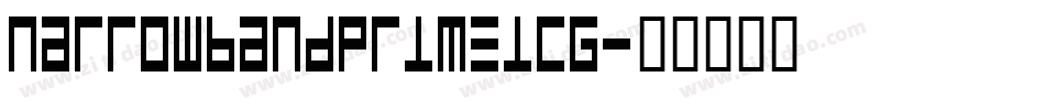 NarrowbandPrimeICG字体转换