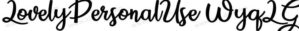 LovelyPersonalUse-WyqLG字体转换