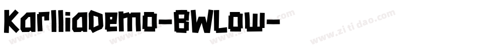 KarlliaDemo-BWLow字体转换