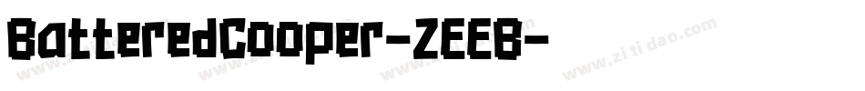 BatteredCooper-ZEEB字体转换