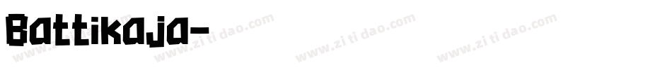 Battikaja字体转换