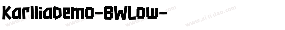 KarlliaDemo-BWLow字体转换