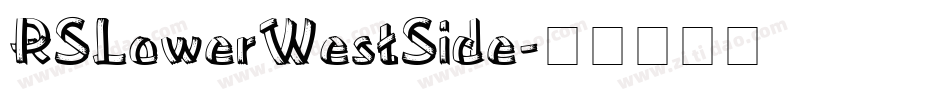 RSLowerWestSide字体转换