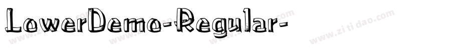 LowerDemo-Regular字体转换