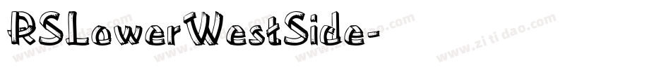 RSLowerWestSide字体转换
