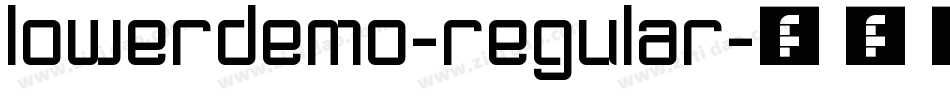 LowerDemo-Regular字体转换
