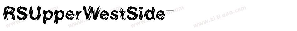 RSUpperWestSide字体转换