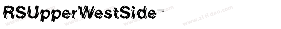 RSUpperWestSide字体转换