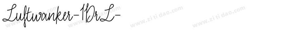 Luftwanker-1DrL字体转换