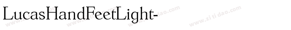 LucasHandFeetLight字体转换